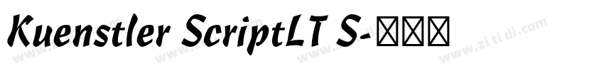 Kuenstler ScriptLT S字体转换
